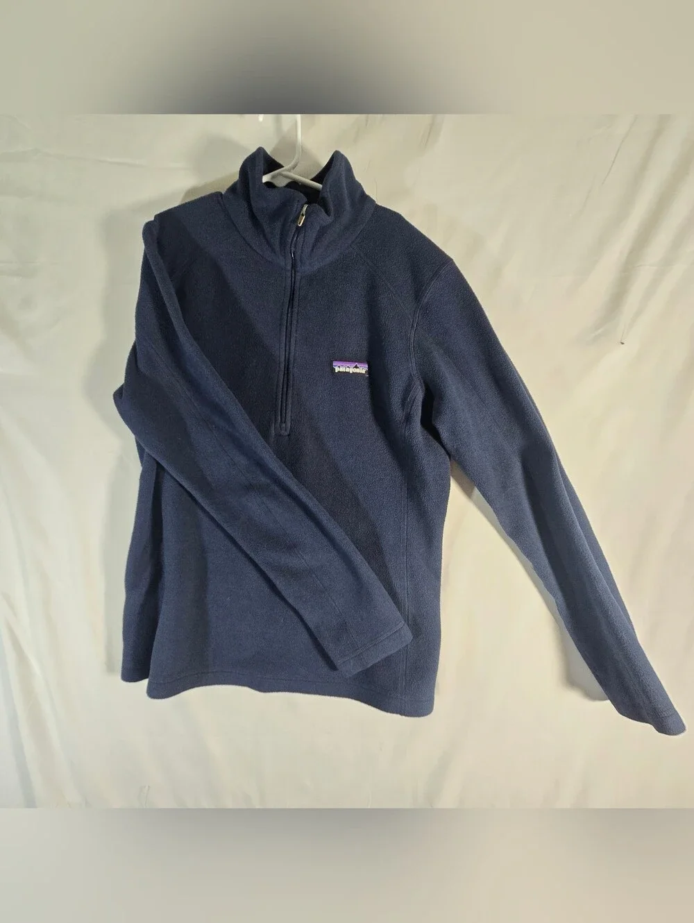 Men's Patagonia 1/4 Zip Fleece Navy Pullover Sz. S